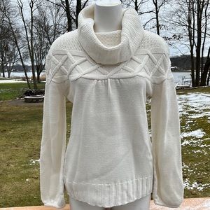 a.n.a unique cream sweater L